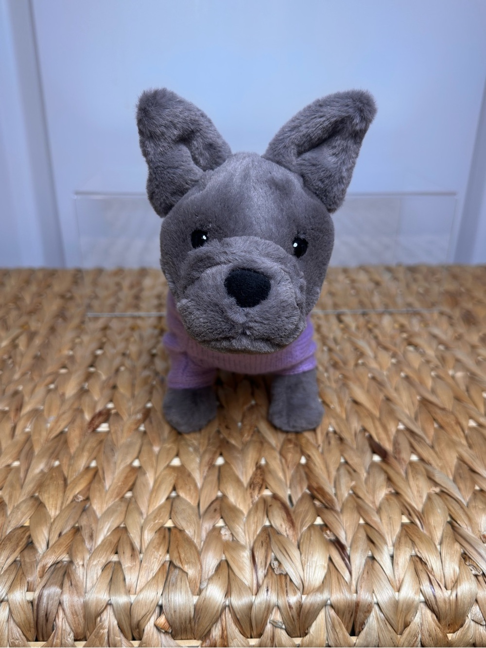 Jellycat French Bulldog in Purple Sweater / BNWT / Retired & VHTF